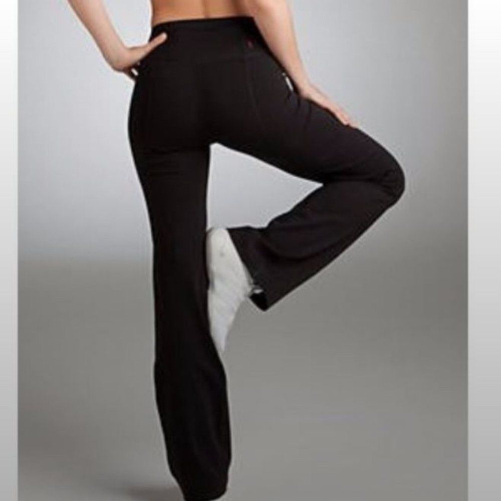 SPANX Flare Leg Black Pants Size Medium